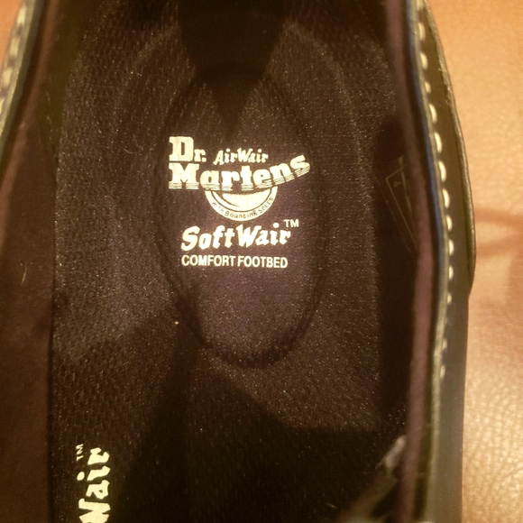 Dr. Martins AUDRICK WHITE STITCH LEATHER PLATFORM SHOES - Picture 6 of 9